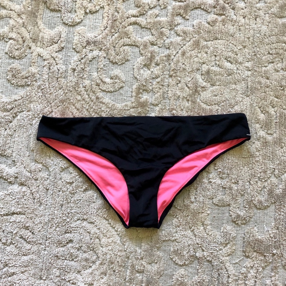 VS Pink Black Bikini Bottoms